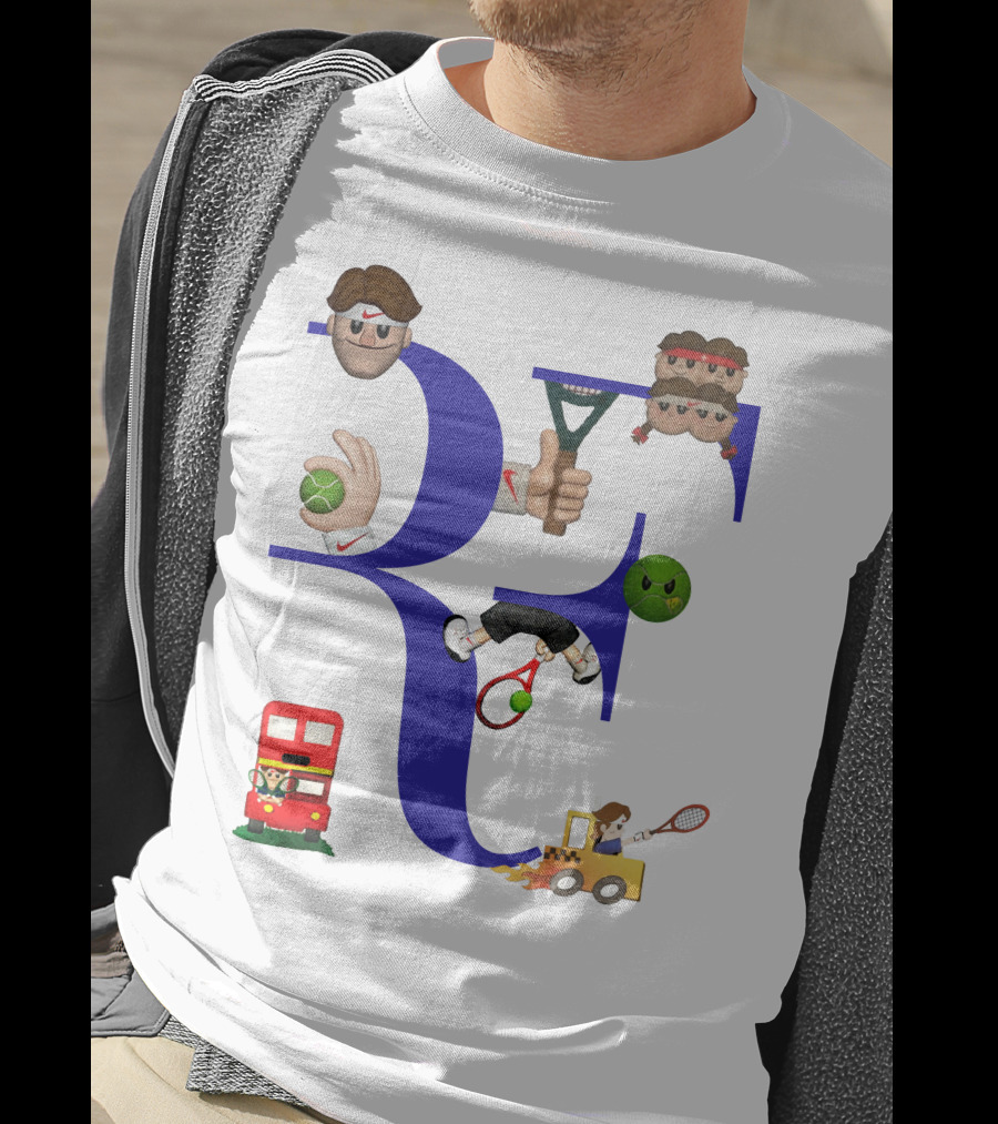 Roger Federer Emoji RF Tennis Icons T-Shirt