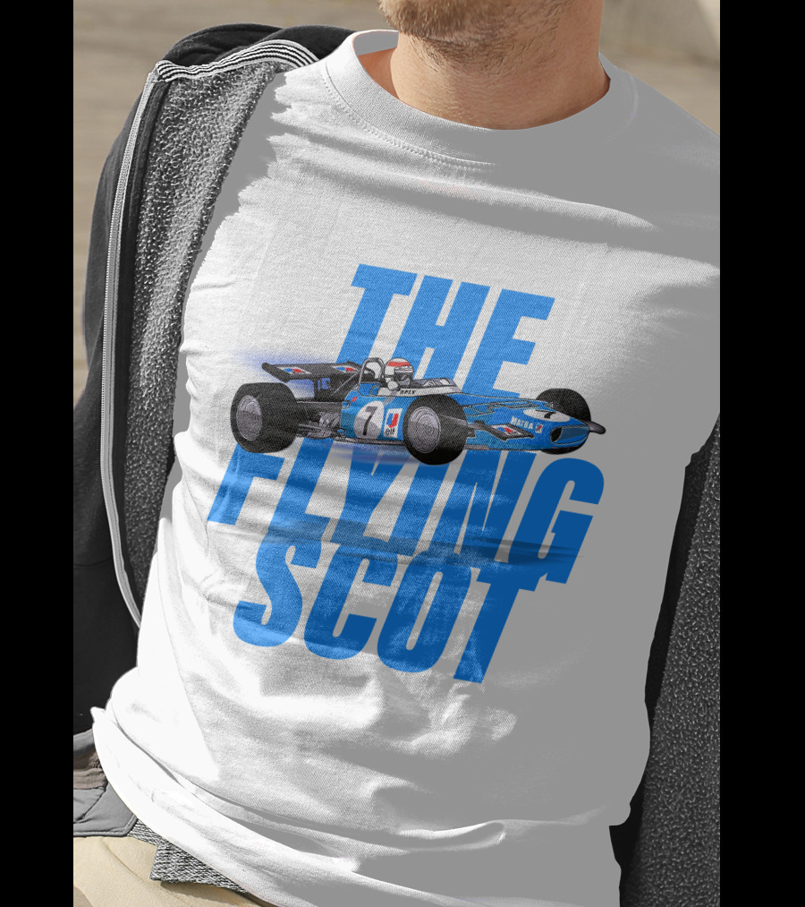 The Flying Scot Jackie Stewart Racing Legend Formula One Car T-Shirt