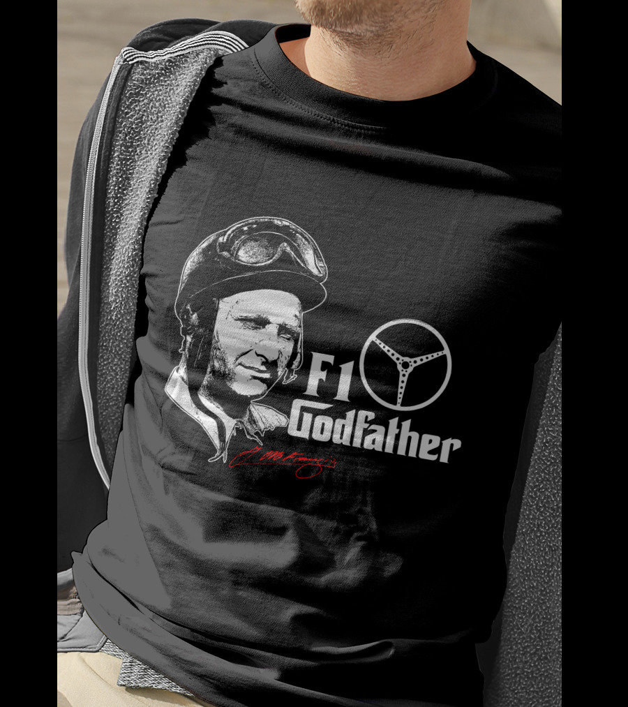 F1 Godfather Steering Helmet Icon Legend T-Shirt