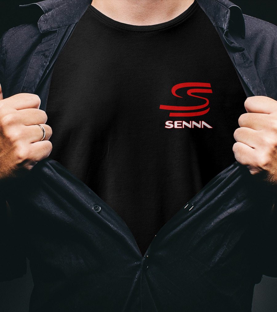 Thank You Ayrton Senna Da Silva Iconic Red S Logo Senna T-Shirt