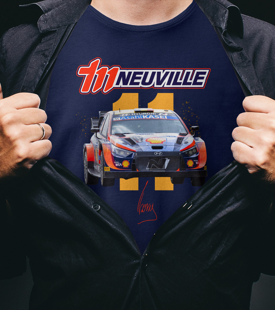 Thierry Neuville Hyundai I20 N Rally1 Asahi Kasei Shell Racing 11 T-Shirt