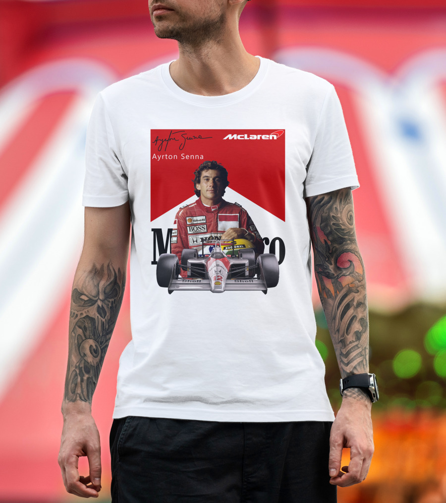Ayrton Senna McLaren Racing Legend T-Shirt