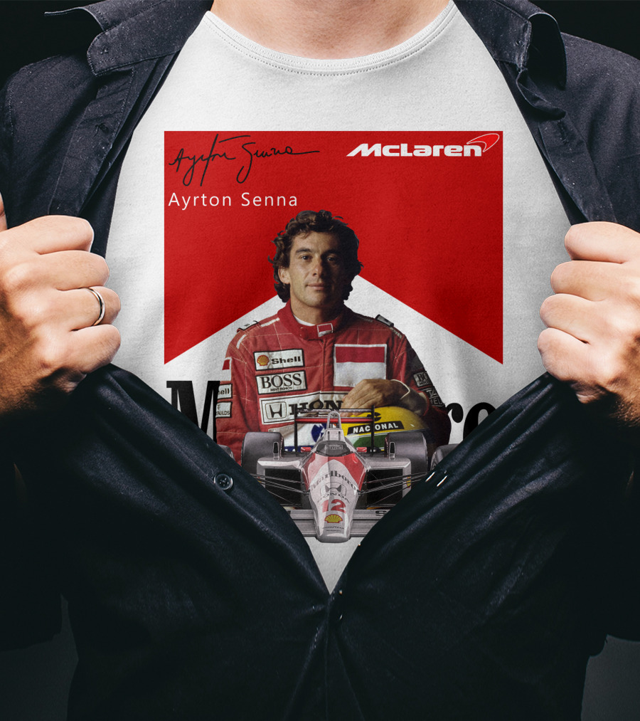 Ayrton Senna McLaren Racing Legend T-Shirt