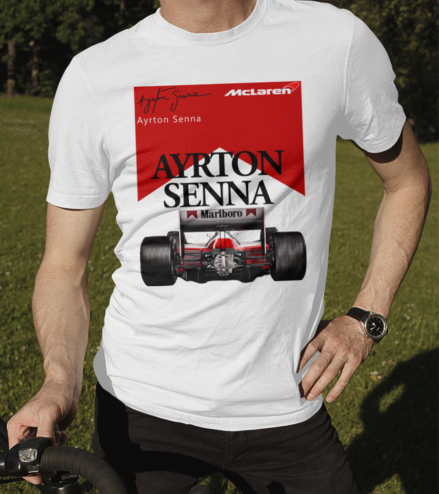 Ayrton Senna McLaren Marlboro Racing Team T-Shirt