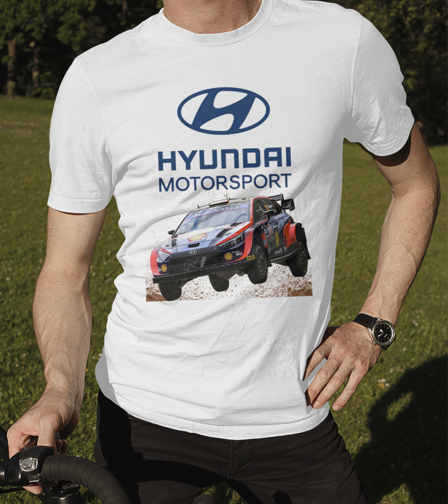 Hyundai Motorsport Neuville Rally Car Team T-Shirt