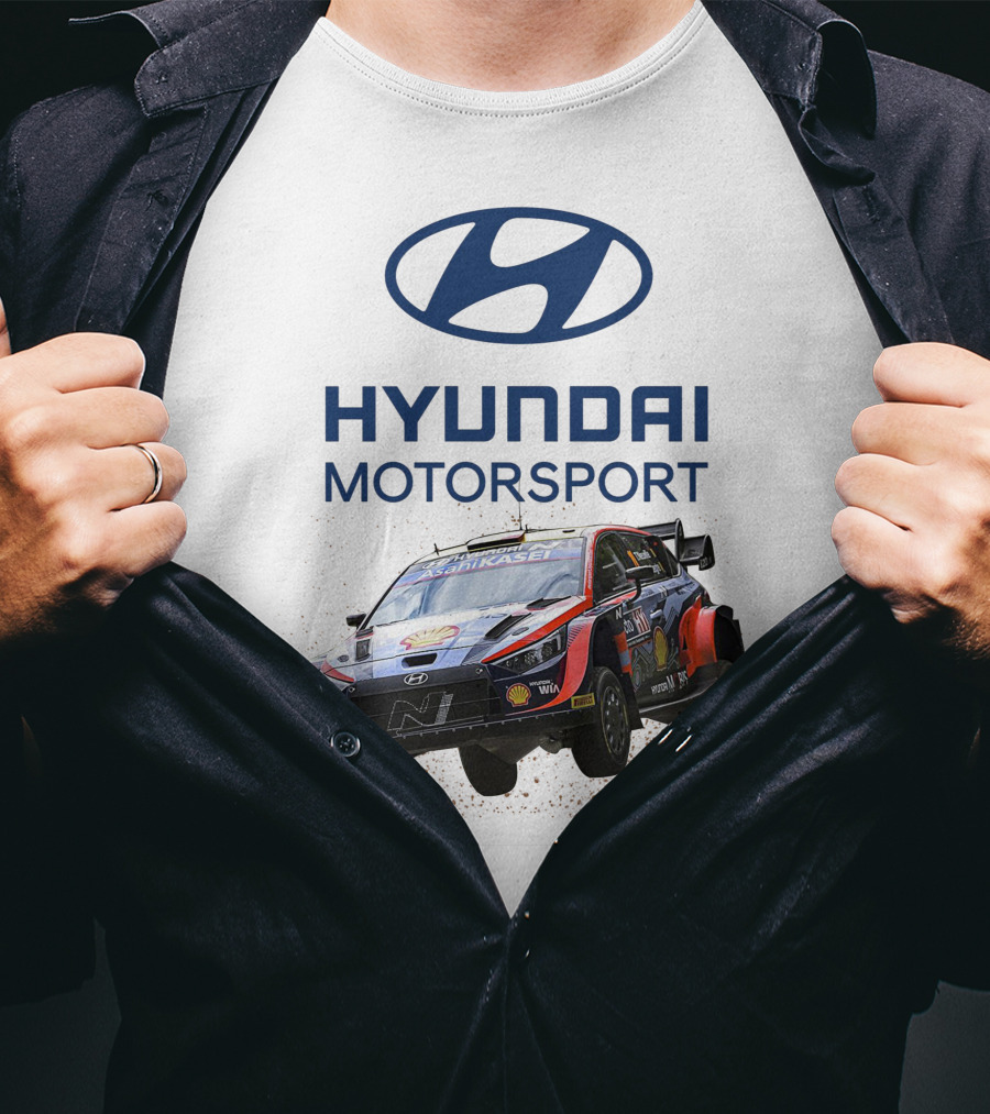 Hyundai Motorsport Neuville Rally Car Team T-Shirt