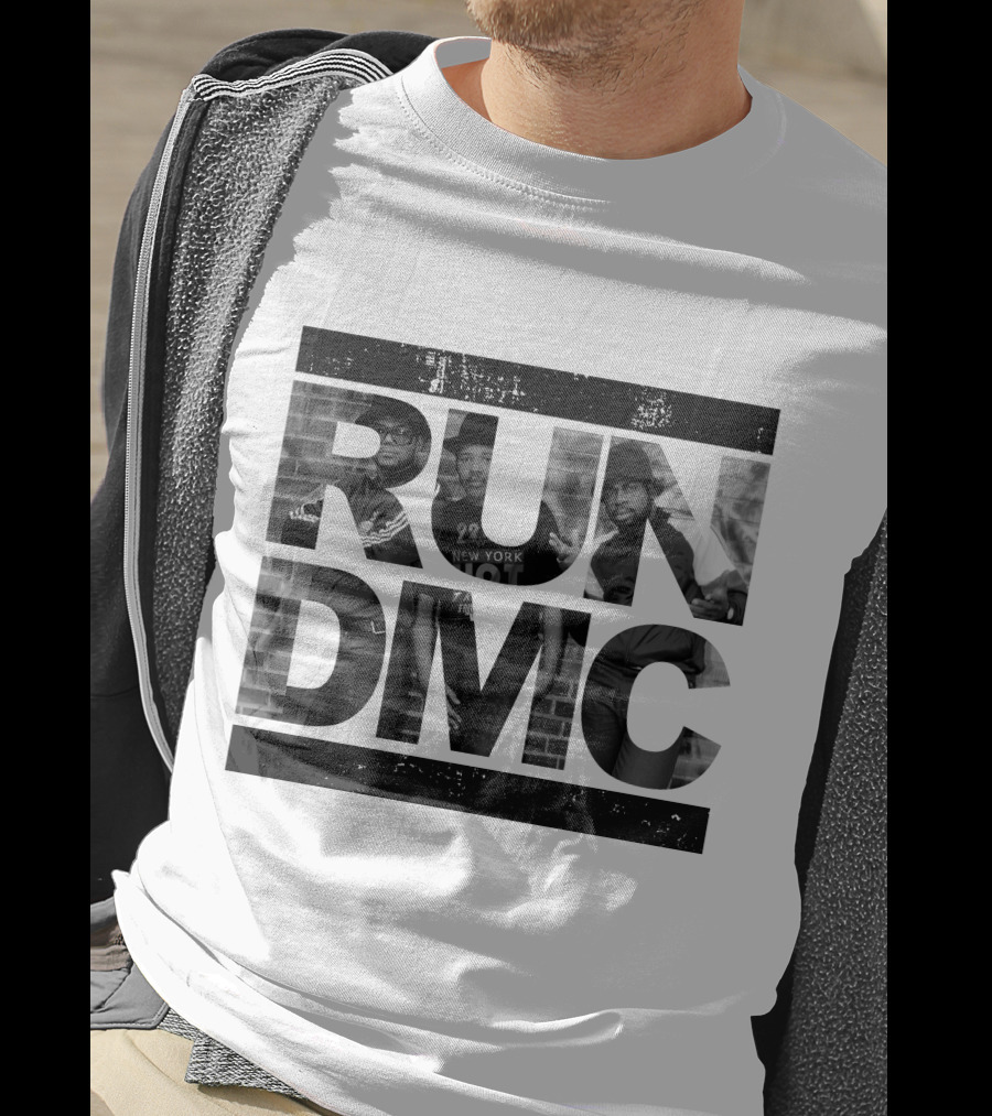 Run DMC Black And White Portrait 46 T-Shirt