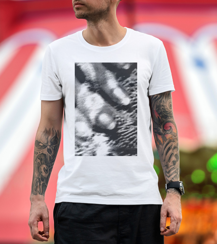 Cocteau Twins 18 Monochrome Abstract Texture T-Shirt