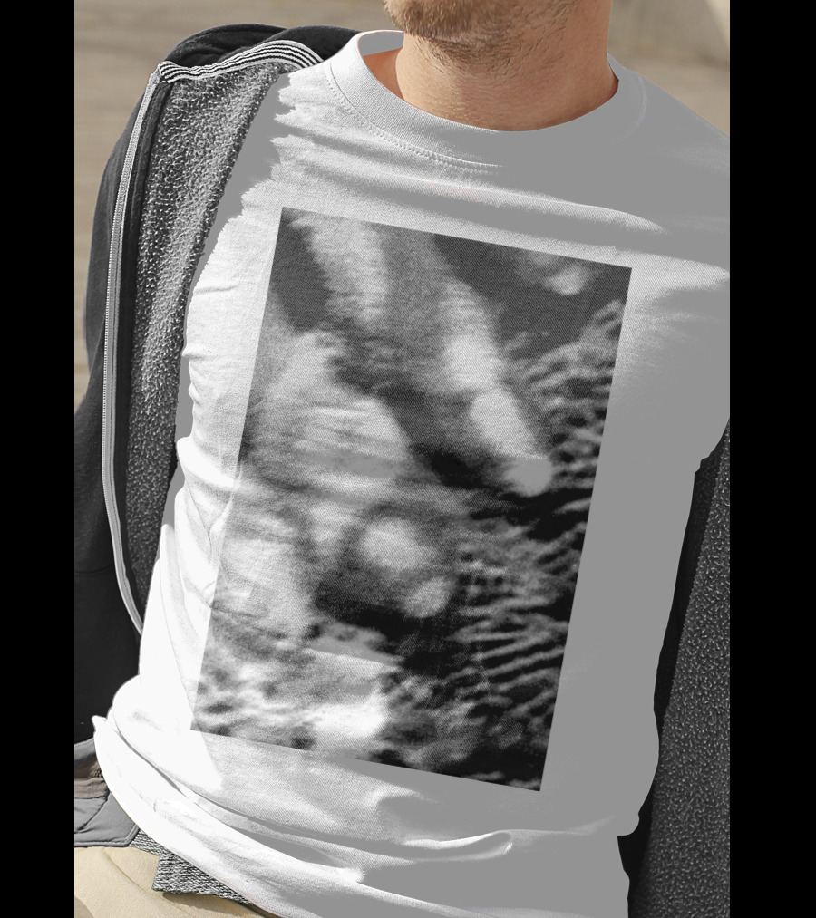 Cocteau Twins 18 Monochrome Abstract Texture T-Shirt
