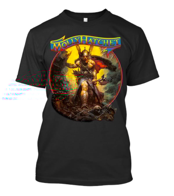 Molly Hatchet Flirting With Disaster Viking Warrior Fantasy T-Shirt