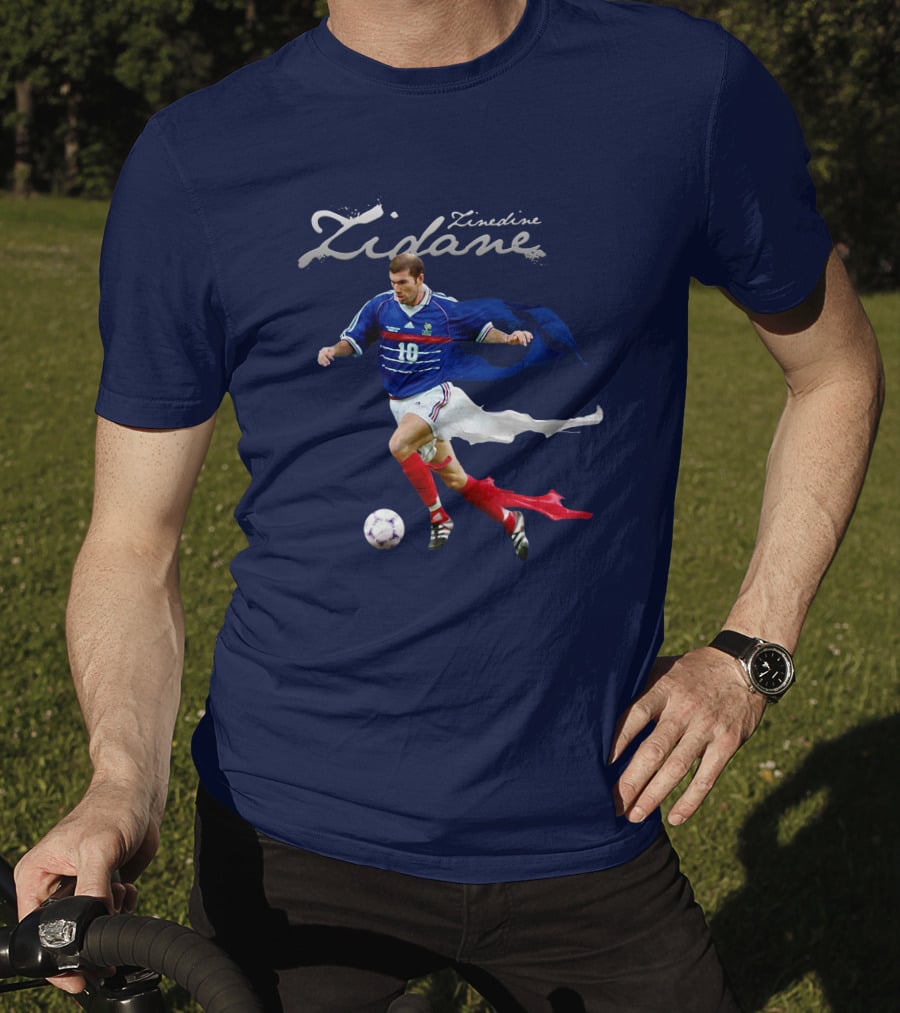 Zinedine Zidane Iconic Number 10 Football Legend T-Shirt