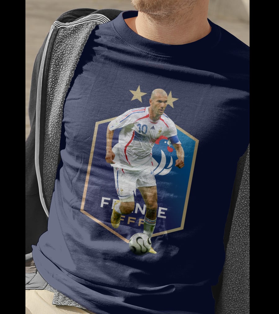 Zidane France FFF Soccer Icon Stars T-Shirt