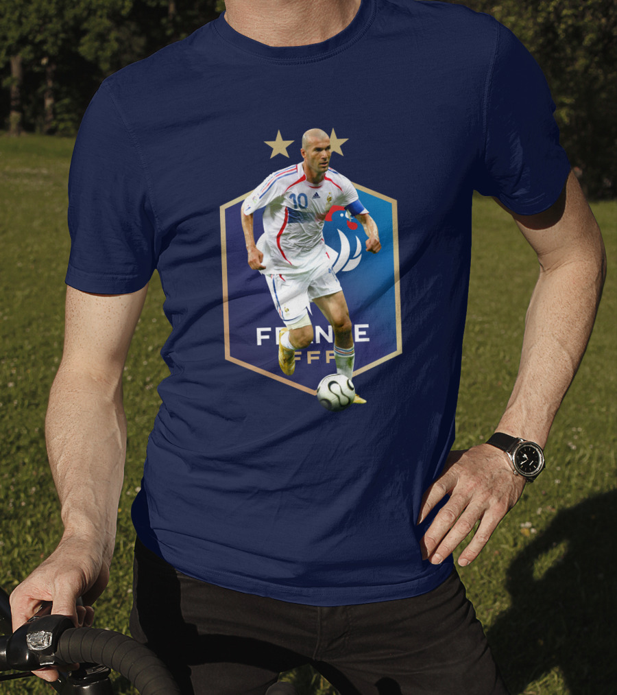 Zidane France FFF Soccer Icon Stars T-Shirt