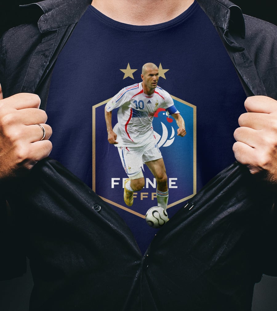 Zidane France FFF Soccer Icon Stars T-Shirt