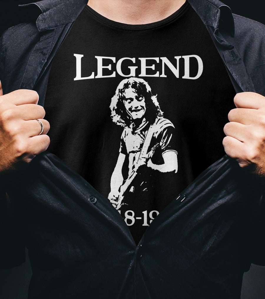 Rory Gallagher True Legend Guitar Classic Retro T-Shirt
