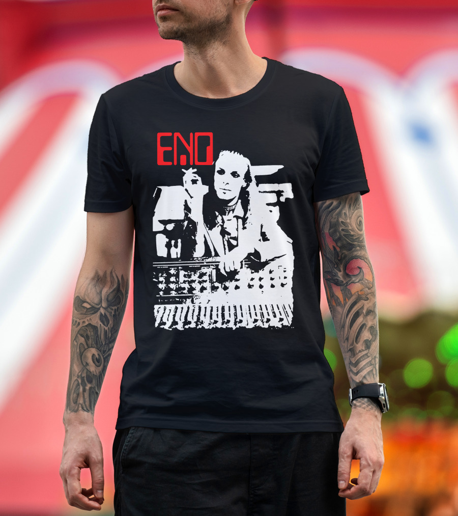 ENO Red Text Minimalist T-Shirt