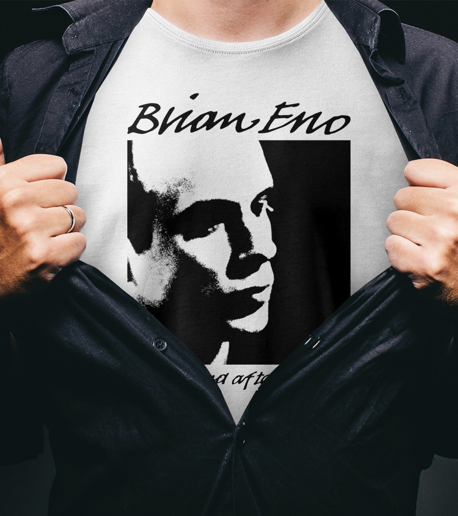 Brian Eno Before And After Science Album Face Black And White Profile T-Shirt