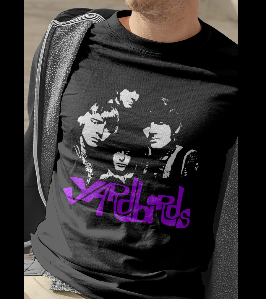 Yardbirds Psychedelic Text T-Shirt