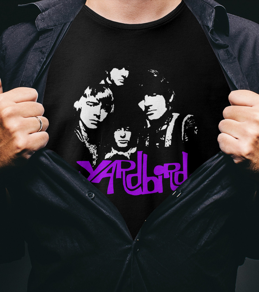 Yardbirds Psychedelic Text T-Shirt