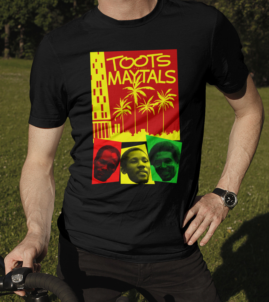 Toots And The Maytals Palm Trees And Faces In Red Yellow Green T-Shirt