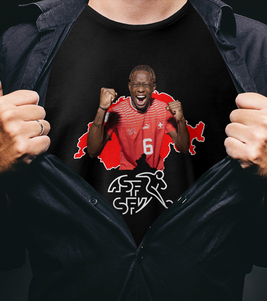 Denis Zakaria Switzerland Football Jersey Number 6 T-Shirt