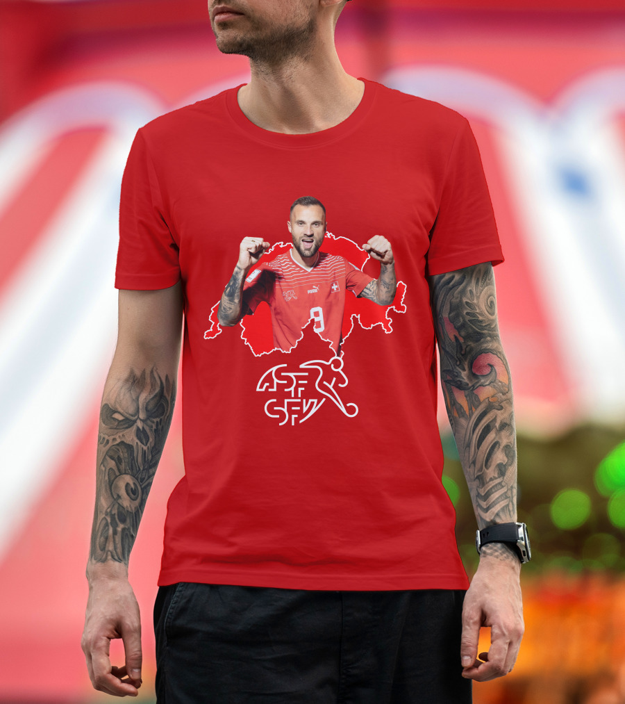 Haris Seferovic Switzerland Football Jersey Number 9 T-Shirt