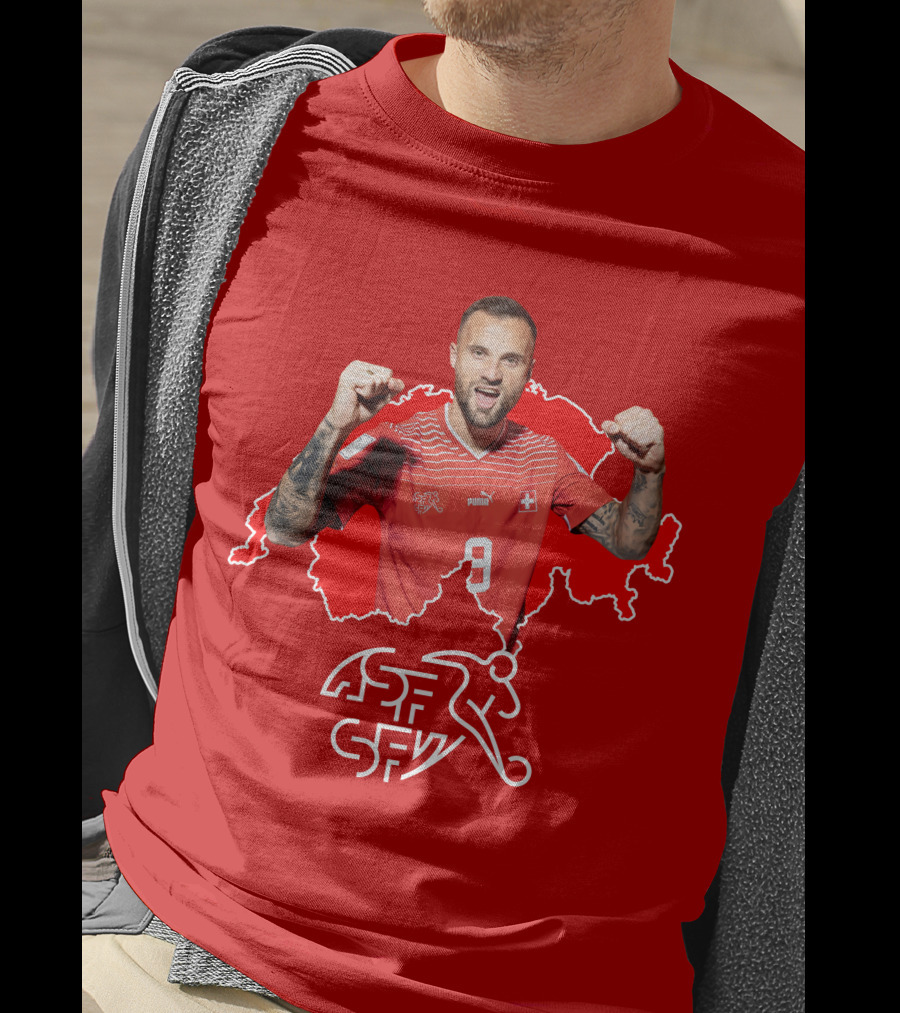 Haris Seferovic Switzerland Football Jersey Number 9 T-Shirt