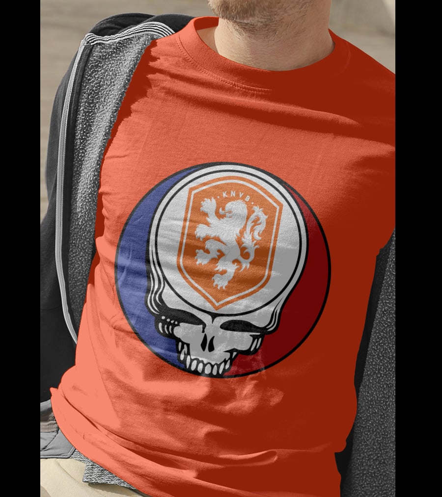 Netherland National Football Team KNVB Grateful Dead Skull T-Shirt