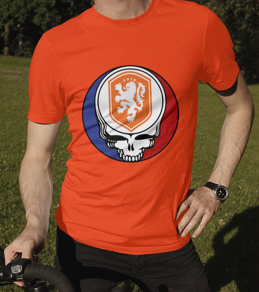 Netherland National Football Team KNVB Grateful Dead Skull T-Shirt