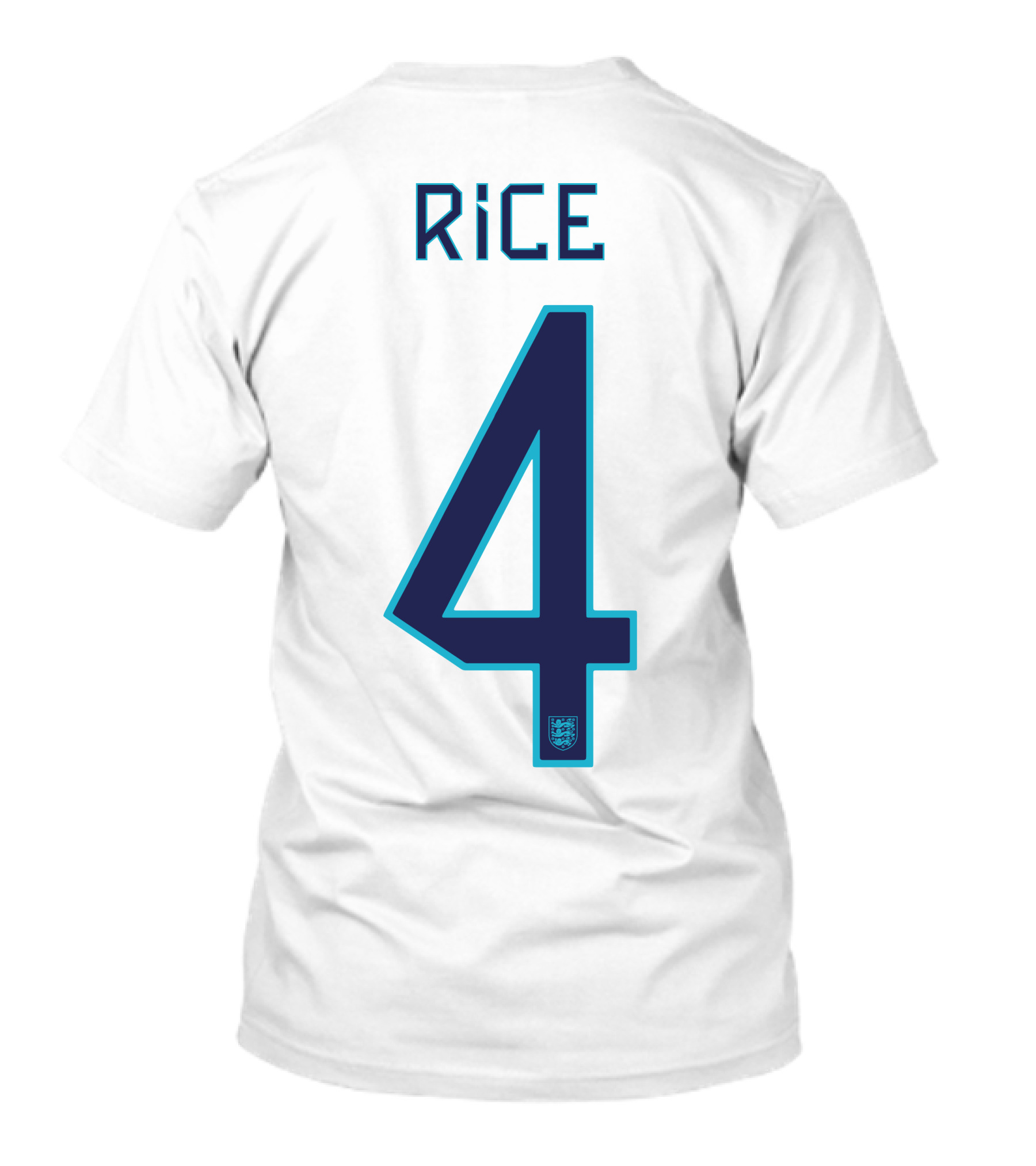 Declan Rice England Three Lions 4 T-Shirt