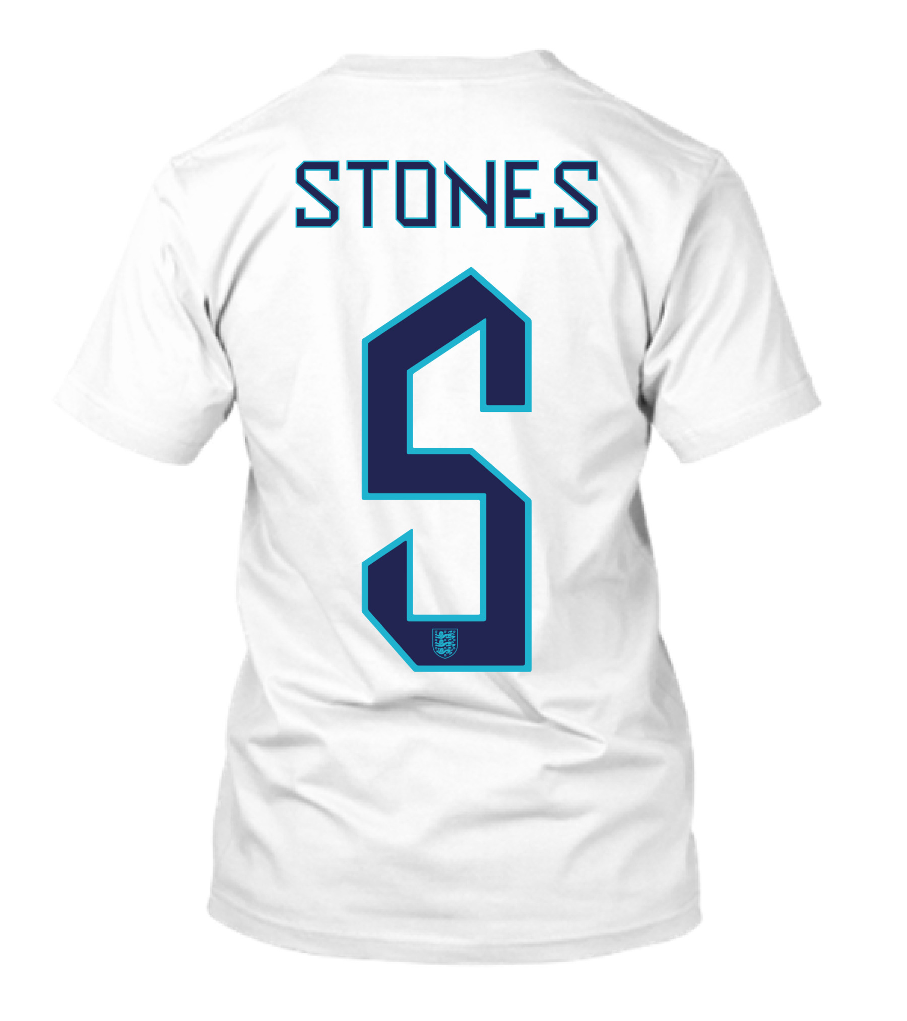 Three Lions England Football Team Stones 6 T-Shirt