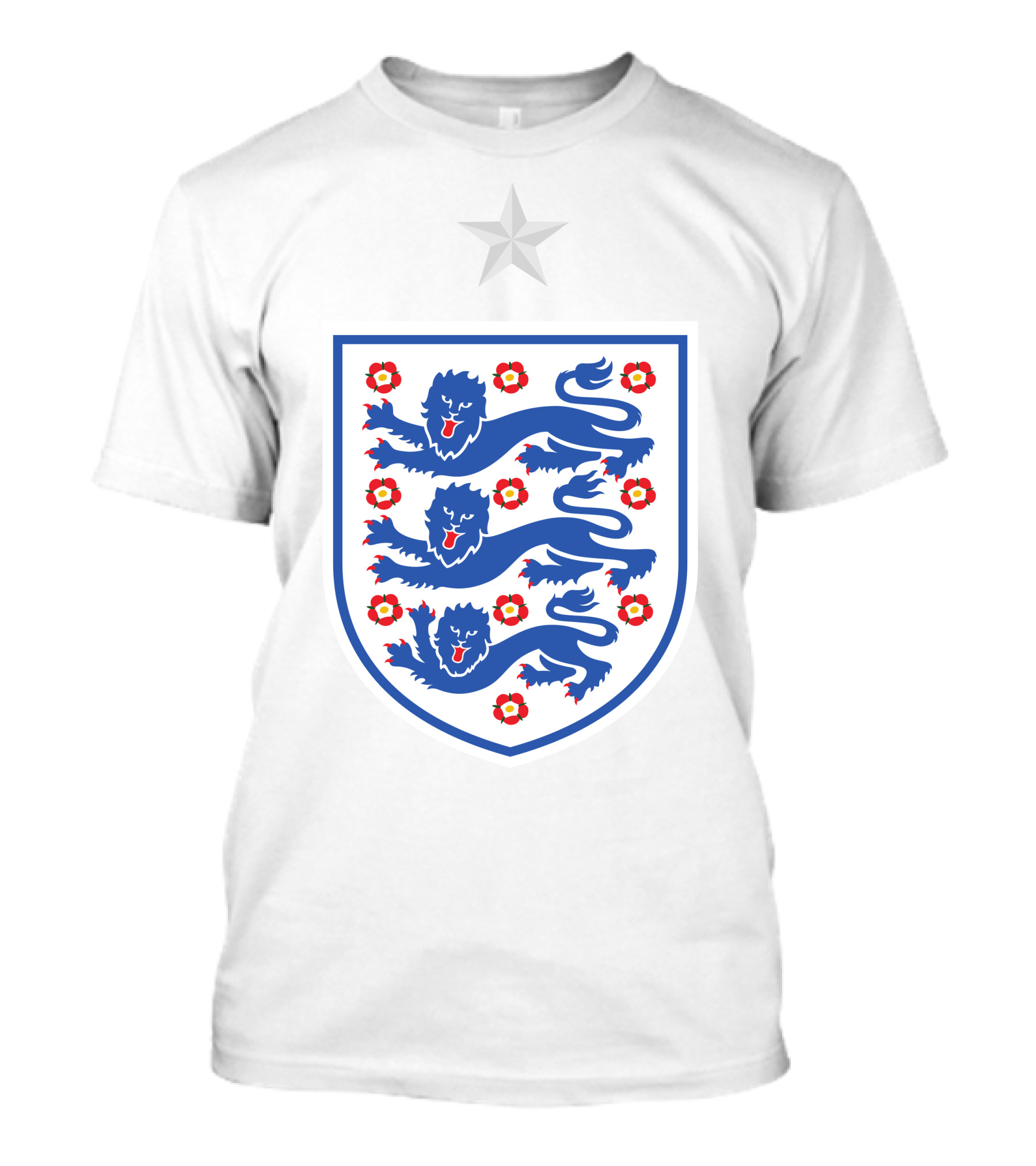 England Three Lions Football Emblem Sterling T-Shirt