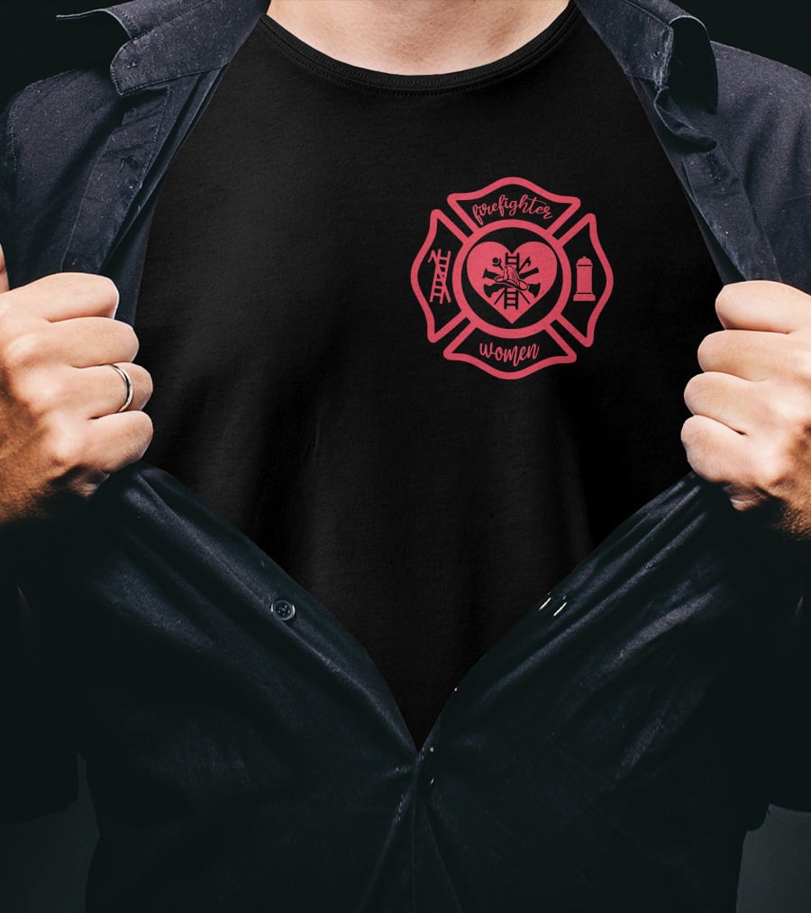 Firefighter Women Maltese Cross T-Shirt