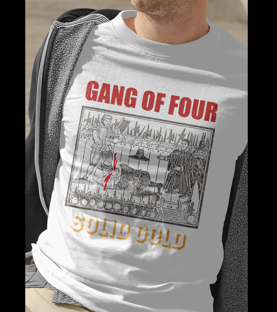 Gang Of Four Solid Gold Medieval Execution T-Shirt