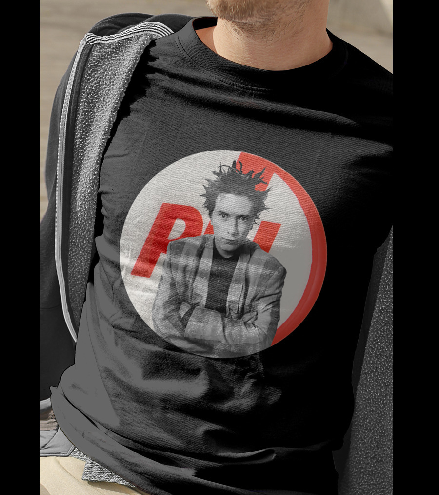 Public Image Ltd PiL John Lydon Button Style Plaid Jacket T-Shirt