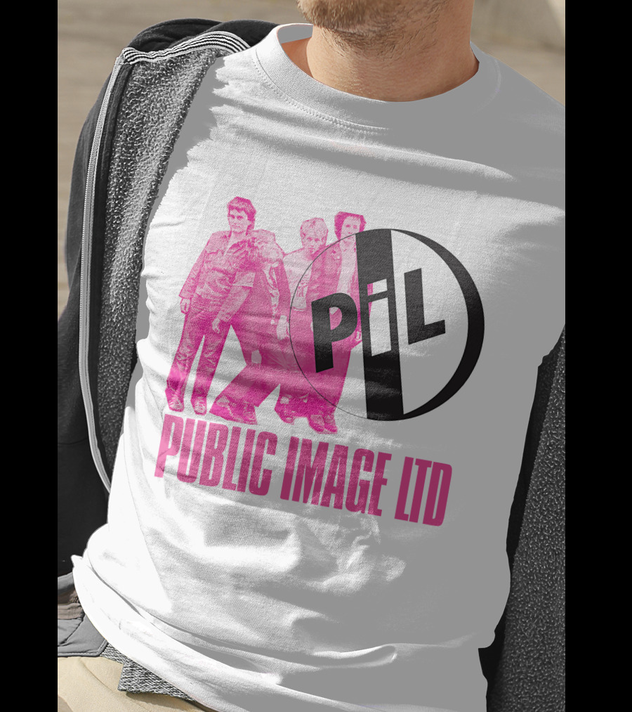 Public Image Ltd PiL Band Logo Pink T-Shirt