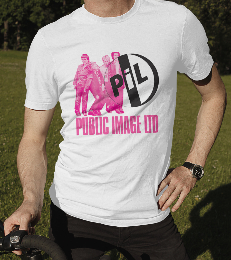 Public Image Ltd PiL Band Logo Pink T-Shirt