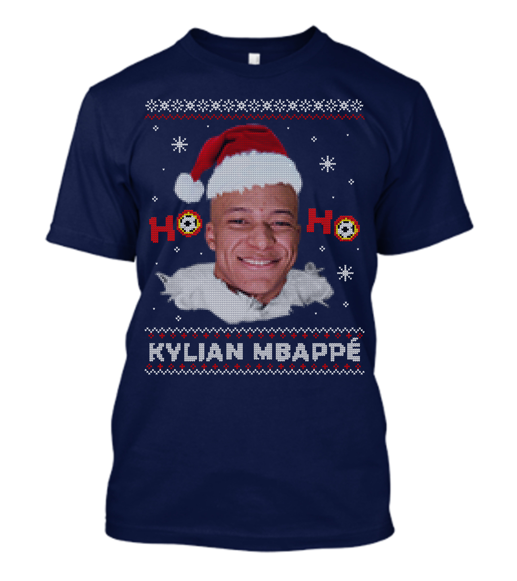 Kylian Mbappe Ho Ho Christmas Santa Hat T-Shirt
