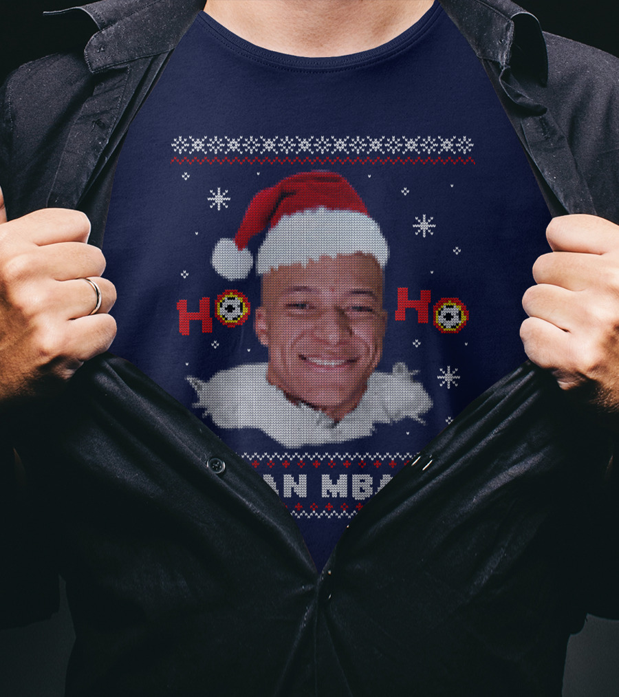 Kylian Mbappe Ho Ho Christmas Santa Hat T-Shirt