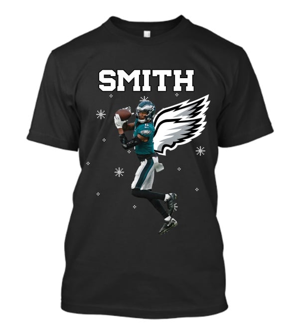 Smith DeVonta Eagles Wings Christmas PE T-Shirt