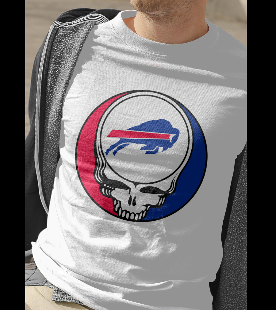 Buffalo Bills Grateful Dead Skull Circle T-Shirt