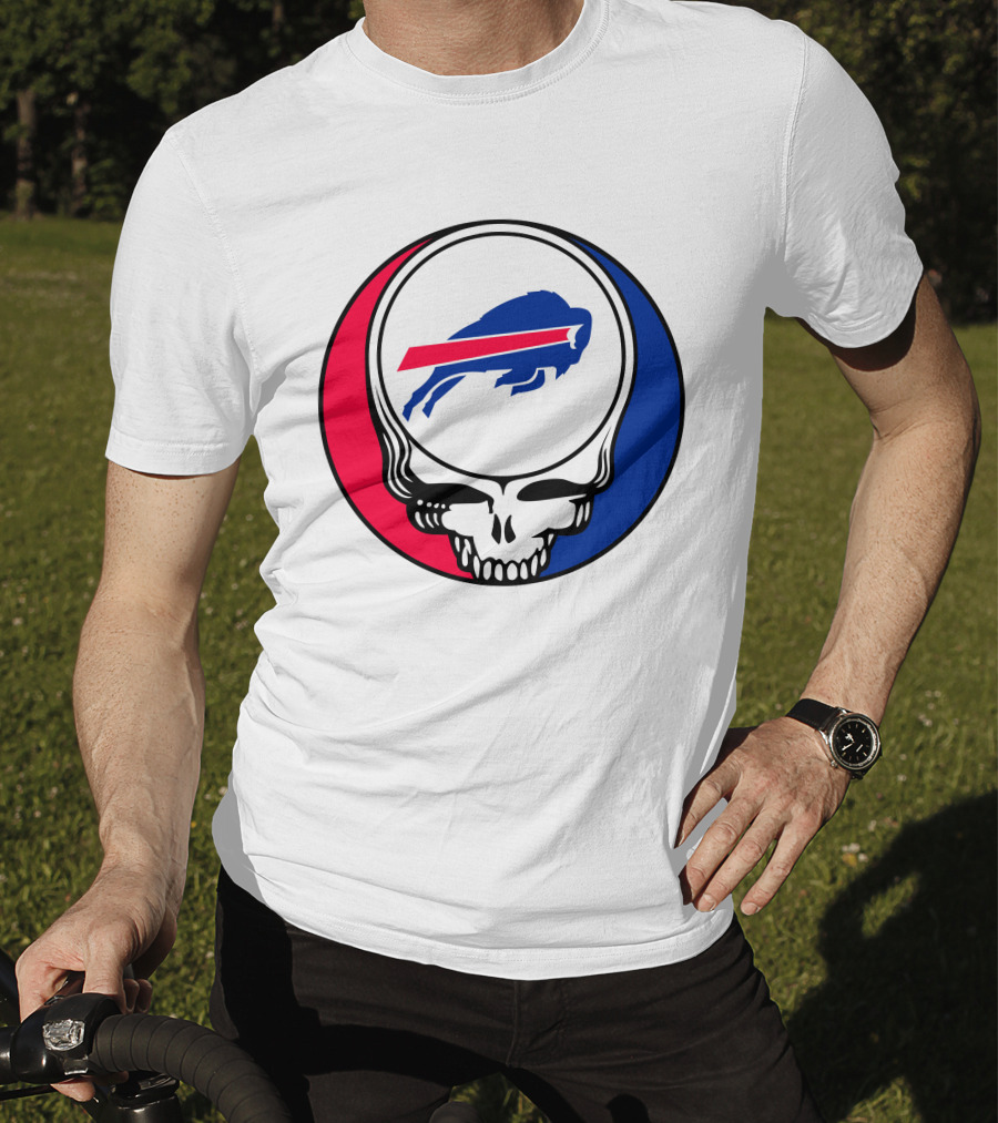 Buffalo Bills Grateful Dead Skull Circle T-Shirt