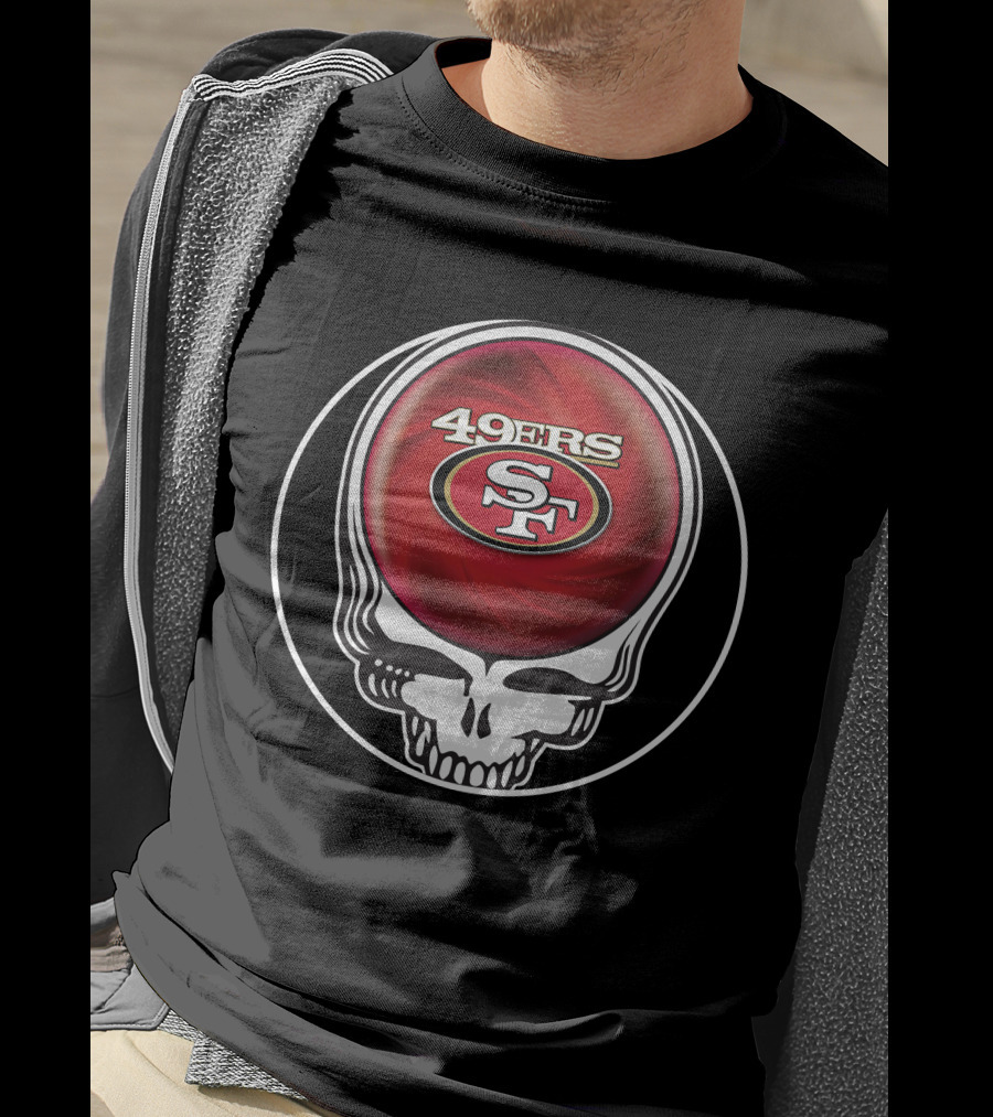 49ers Grateful Dead Skull Icon Collaboration T-Shirt