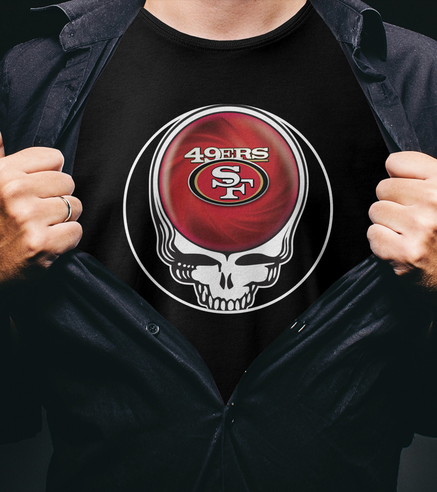49ers Grateful Dead Skull Icon Collaboration T-Shirt