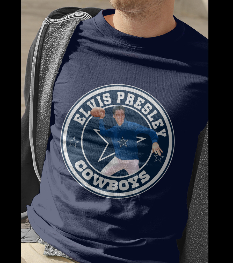 Elvis Presley Cowboys Football Star T-Shirt
