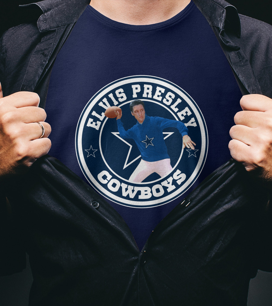 Elvis Presley Cowboys Football Star T-Shirt