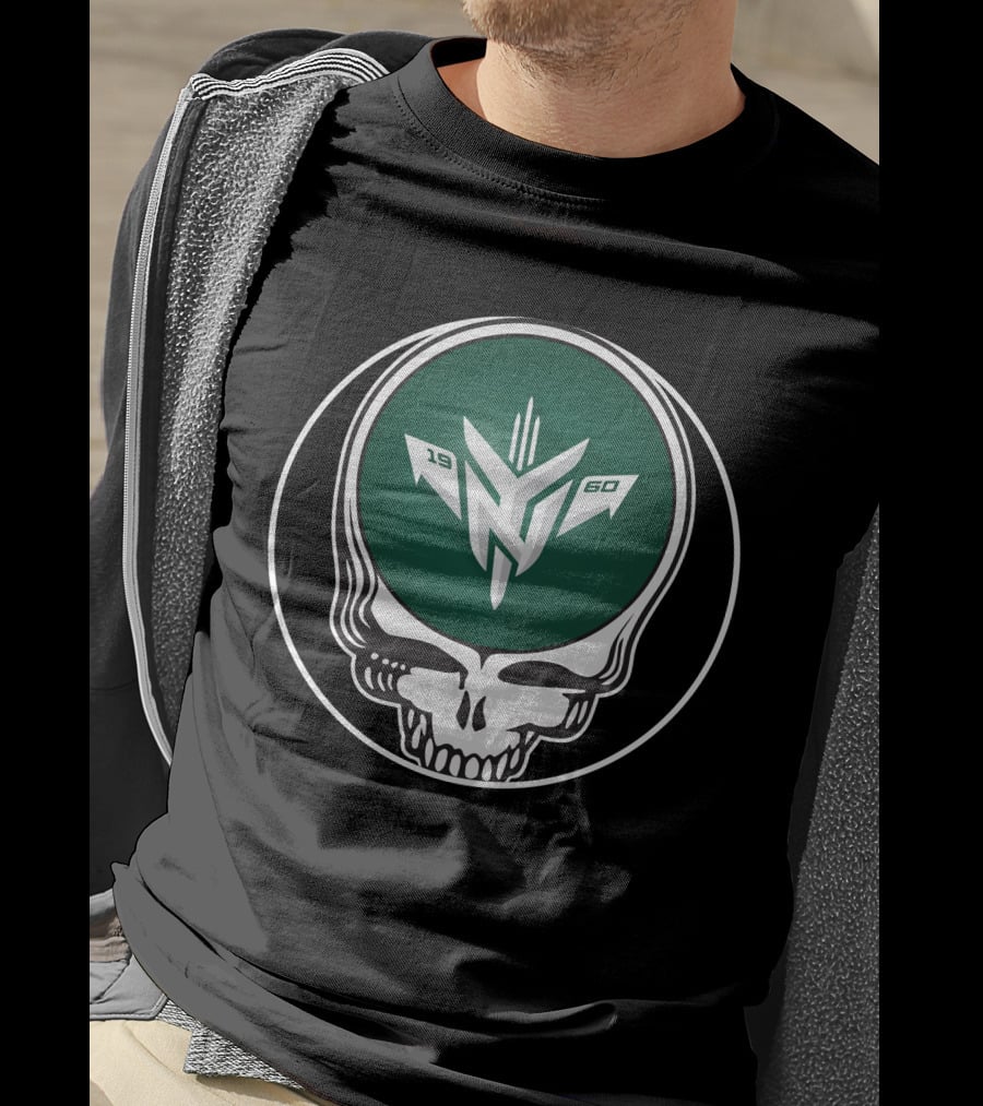 New York Jets 1960 Skull T-Shirt