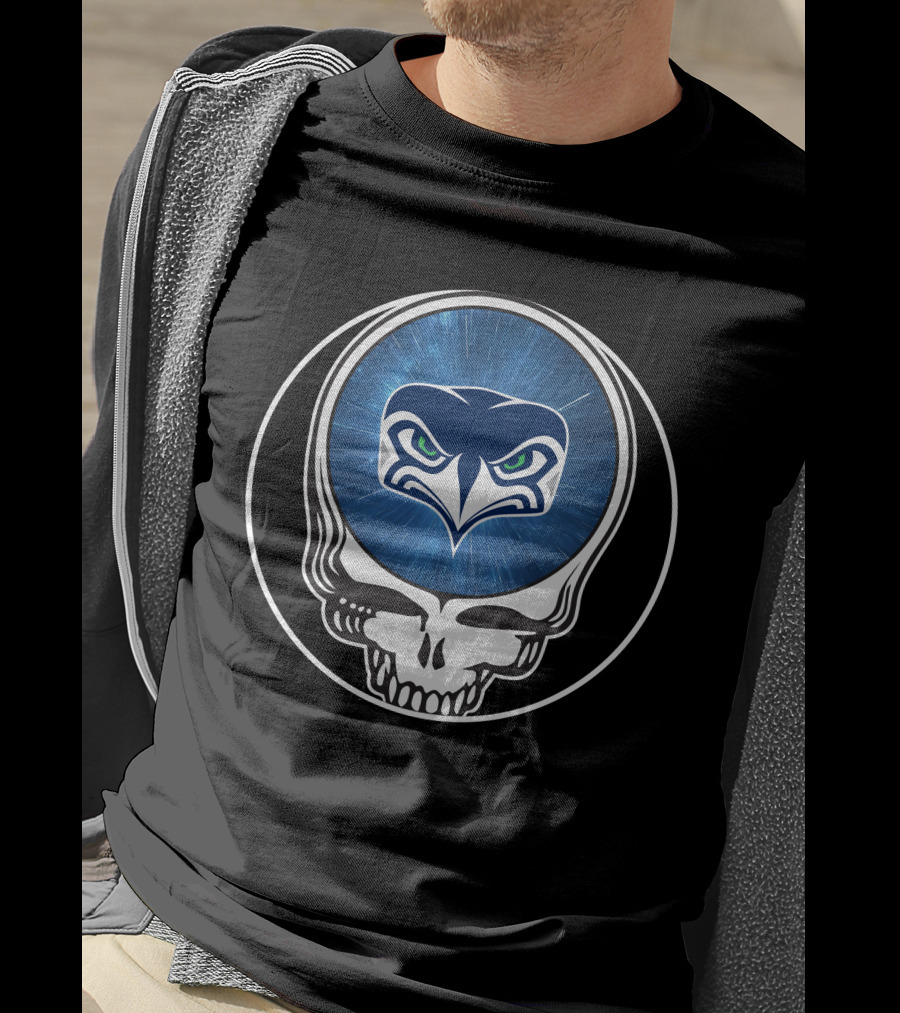 Seattle Seahawks Skull T-Shirt