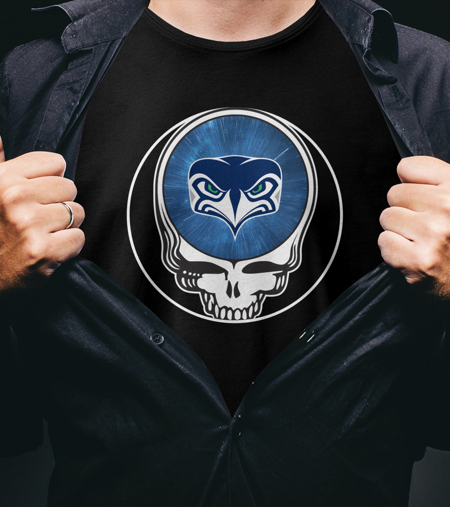Seattle Seahawks Skull T-Shirt