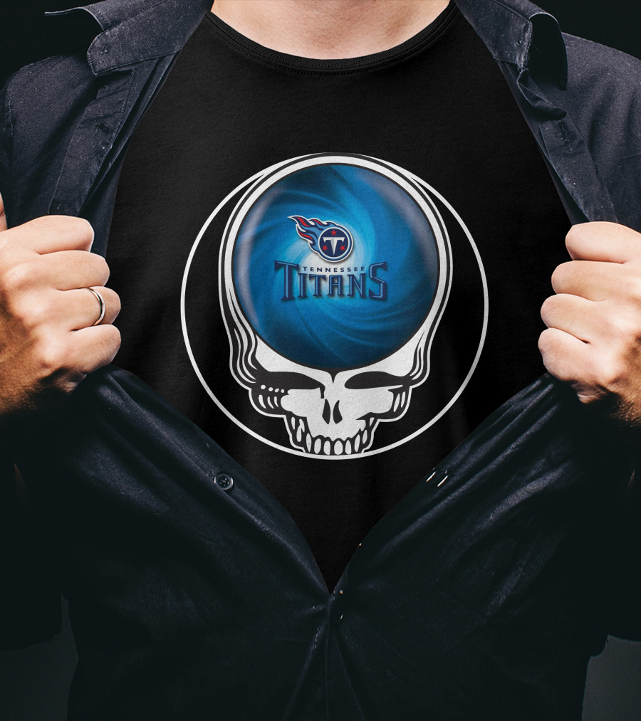 Tennessee Titans Skull Swirl T-Shirt